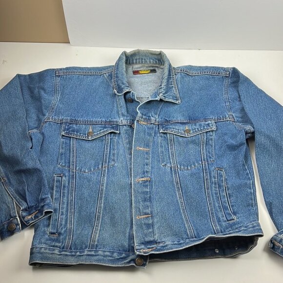 Illegal Oversized Blue Denim Jean Jacket - Picture 6 of 8